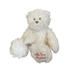 First Impressions Baby's First Christmas Teddy Bear Plush Red White Cream Macys